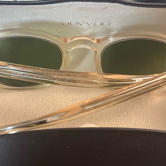 OLIVER PEOPLES SHELDRAKE in Buff / Green C MSRP$462 Jessica Alba’s  Fav - Picture 10 of 16